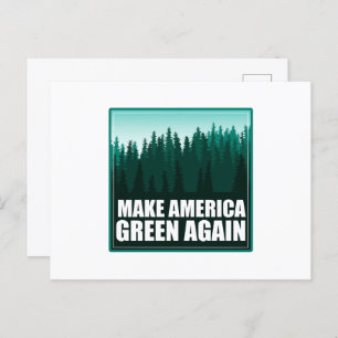 Amerika weer groen maken briefkaart