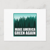 Amerika weer groen maken briefkaart (Voorkant)