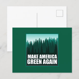 Amerika weer groen maken briefkaart