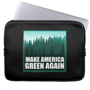 Amerika weer groen maken laptop sleeve