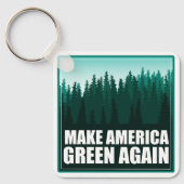 Amerika weer groen maken sleutelhanger (Voorkant)