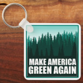 Amerika weer groen maken sleutelhanger (Voorkant)