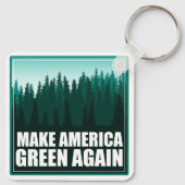 Amerika weer groen maken sleutelhanger (Achterkant)