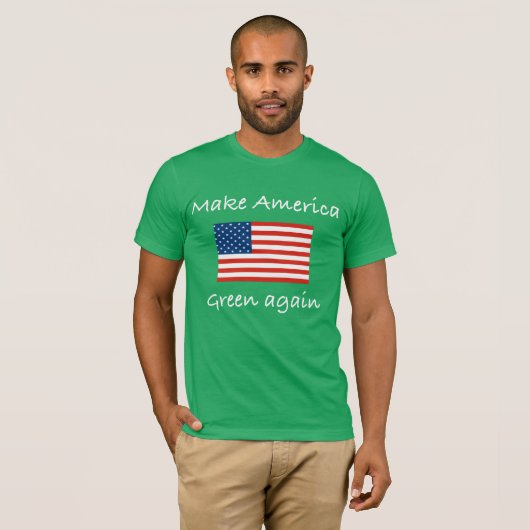 Amerika weer groen maken t-shirt (Voorkant volledig)