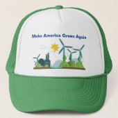 Amerika weer groen maken van trucker trucker pet (Voorkant)