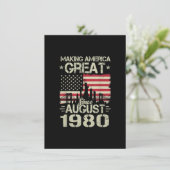 Amerika weer groot gemaakt sinds augustus Verjaard Kaart (Staand voorkant)