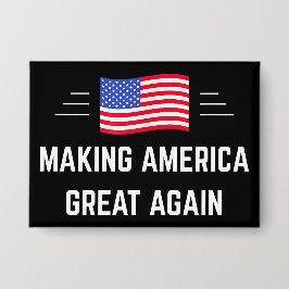 Amerika weer groot maken button