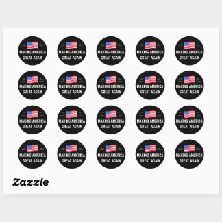 Amerika weer groot maken ronde sticker