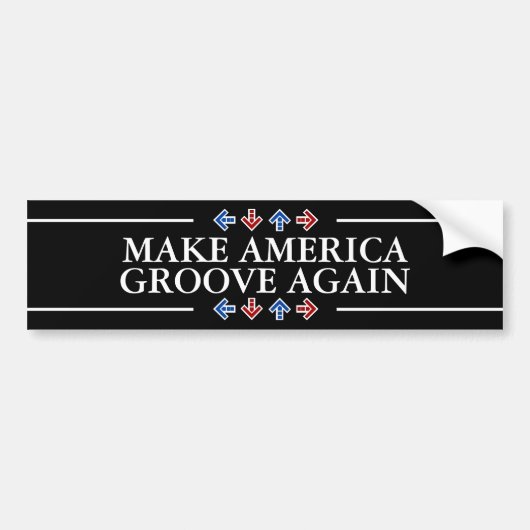 Amerika weer groove maken bumpersticker (Voorkant)