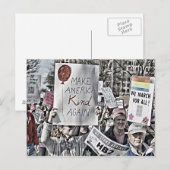 Amerika weer in het harnas briefkaart (Voorkant / Achterkant)