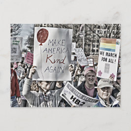 Amerika weer in het harnas briefkaart