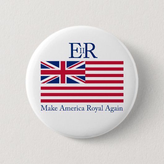 Amerika weer koninklijk maken ronde button 5,7 cm (Voorkant)
