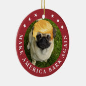 Amerika weer laten barsten | Uw dichter met Trump  Keramisch Ornament (Rechts)