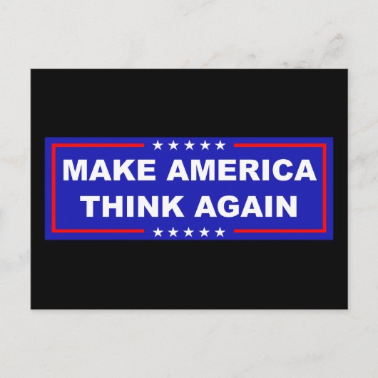 Amerika weer laten denken briefkaart (Voorkant)