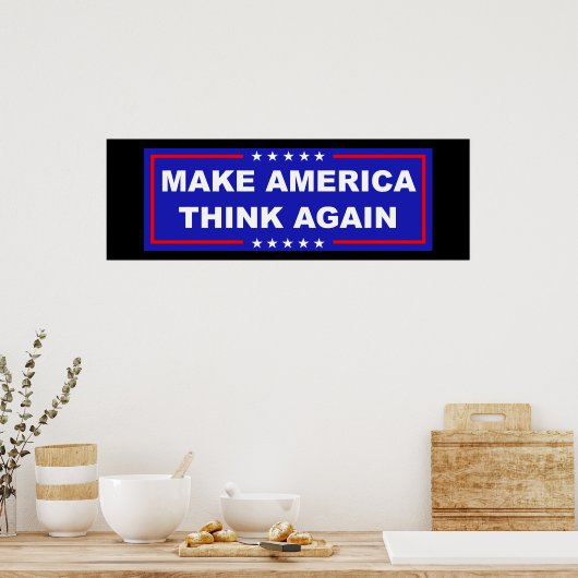 Amerika weer laten denken poster (Keuken)