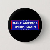 Amerika weer laten denken ronde button 5,7 cm (Voorkant)