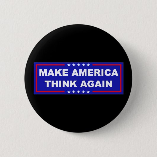 Amerika weer laten denken ronde button 5,7 cm (Voorkant)