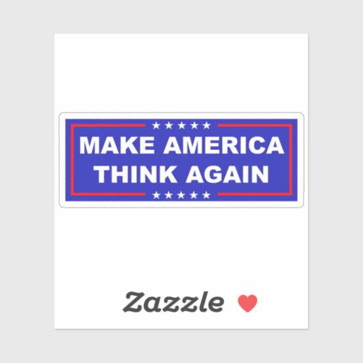 Amerika weer laten denken sticker (Vel)