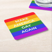 Amerika weer laten glijden kartonnen onderzetters (Schuin)