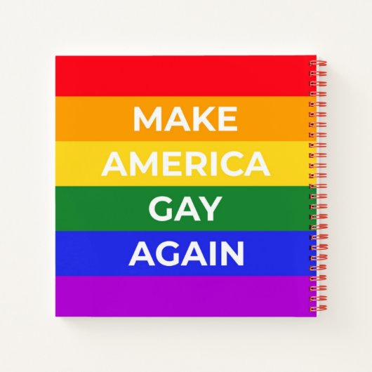 Amerika weer laten glijden notitieboek (Achterkant)