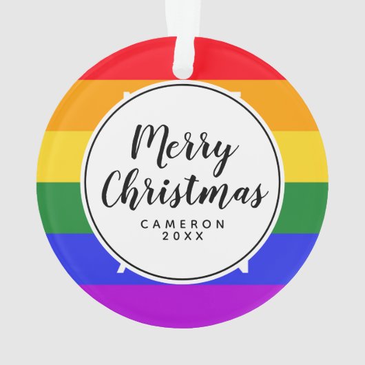 Amerika weer laten glijden ornament (achterkant)