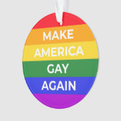 Amerika weer laten glijden ornament (voorkant)