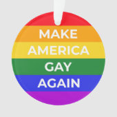 Amerika weer laten glijden ornament (voorkant)