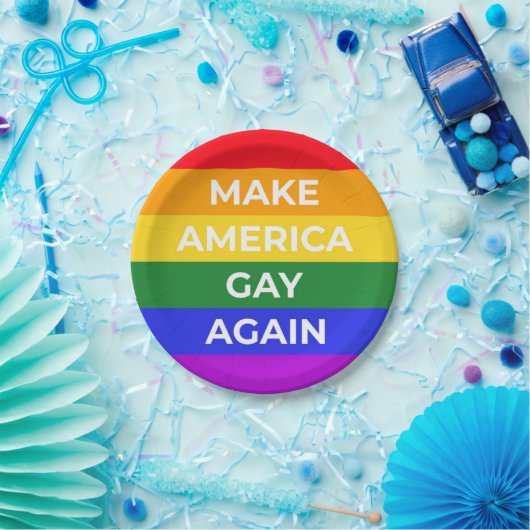 Amerika weer laten glijden papieren bordje (Feest)