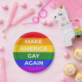 Amerika weer laten glijden papieren bordje (Feest)