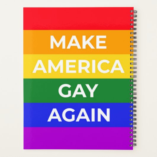 Amerika weer laten glijden planner (Achterkant)