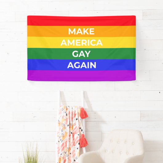 Amerika weer laten glijden spandoek (Insitu)