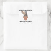 Amerika weer laten glijden vierkante sticker (Tas)