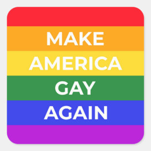 Amerika weer laten glijden vierkante sticker