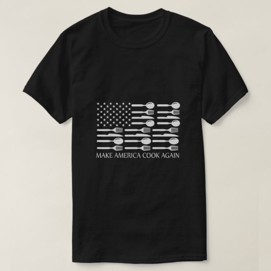 Amerika weer laten koken t-shirt (Design voorkant)