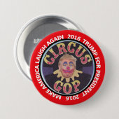 Amerika weer laten lachen ronde button 7,6 cm (Voorkant /achterkant)