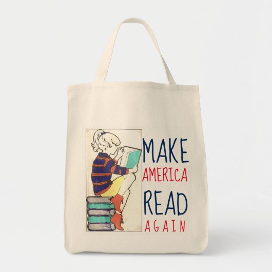 Amerika weer laten lezen alfabetiseringsceremonie tote bag (Voorkant)