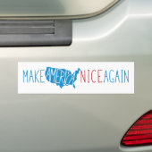 Amerika weer mooi maken bumpersticker (Op auto)