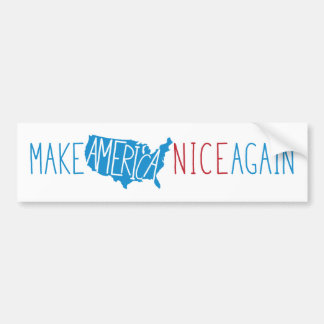 Amerika weer mooi maken bumpersticker