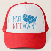 Amerika weer mooi maken trucker pet (Voorkant)
