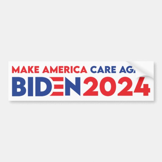 Amerika weer op de biden President 2024 Bumpersticker (Voorkant)