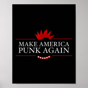 Amerika weer Punk maken tegen Trump Rock Gift Idee Poster