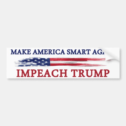 Amerika weer slim maken Beleef Trump Bumpersticker (Voorkant)