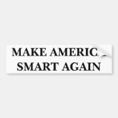 Amerika weer slim maken, Bumpersticker (Voorkant)