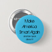 Amerika weer slim maken ronde button 5,7 cm (Voorkant /achterkant)