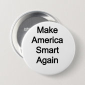 Amerika weer slim maken ronde button 7,6 cm (Voorkant /achterkant)