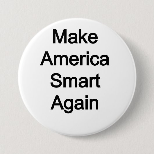 Amerika weer slim maken ronde button 7,6 cm (Voorkant)