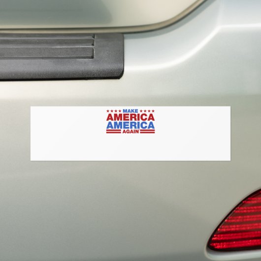 Amerika weer tot Amerika maken Bumpersticker (Op auto)