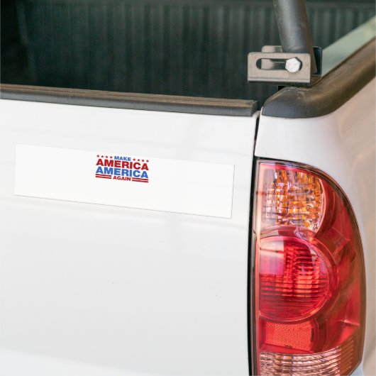 Amerika weer tot Amerika maken Bumpersticker (Op Truck)