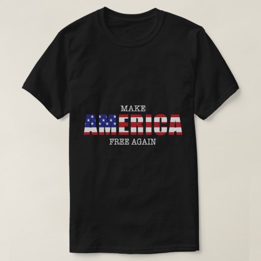 Amerika weer vrij maken t-shirt (Design voorkant)