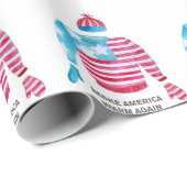 Amerika weer warm maken voor de kersttrui cadeaupapier (Rol Hoek)